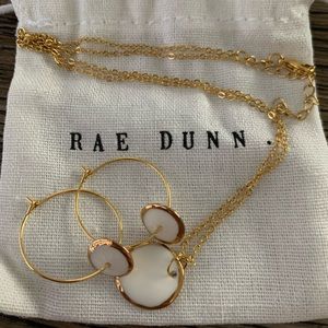 Rae Dunn Necklace & Earrings